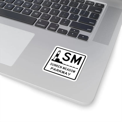 Sunken Meadow Pkwy Shield (New York) (Road Sign) STICKER Vinyl Kiss-Cut Decal - The Sticker Space