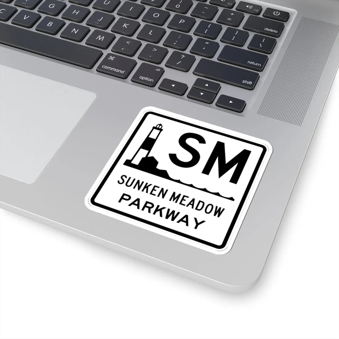 Sunken Meadow Pkwy Shield (New York) (Road Sign) STICKER Vinyl Kiss-Cut Decal - The Sticker Space