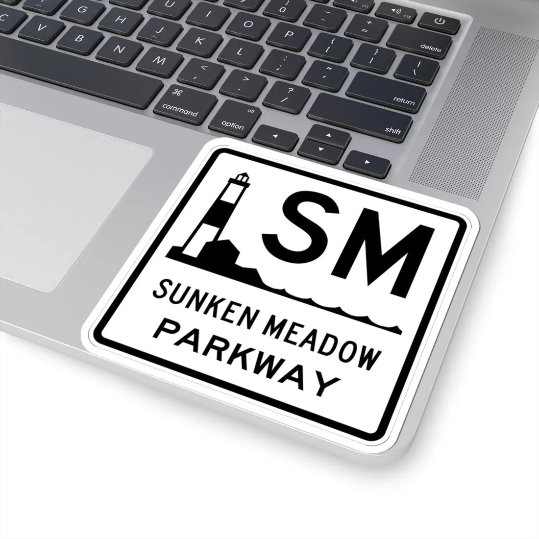 Sunken Meadow Pkwy Shield (New York) (Road Sign) STICKER Vinyl Kiss-Cut Decal - The Sticker Space
