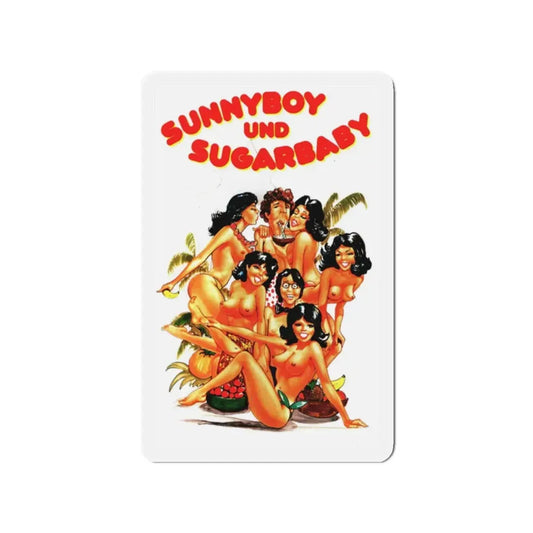 SUNNYBOY AND SUGAR BABY 1979 Movie Poster - Refrigerator Magnet 2 Inch Die-Cut - The Sticker Space