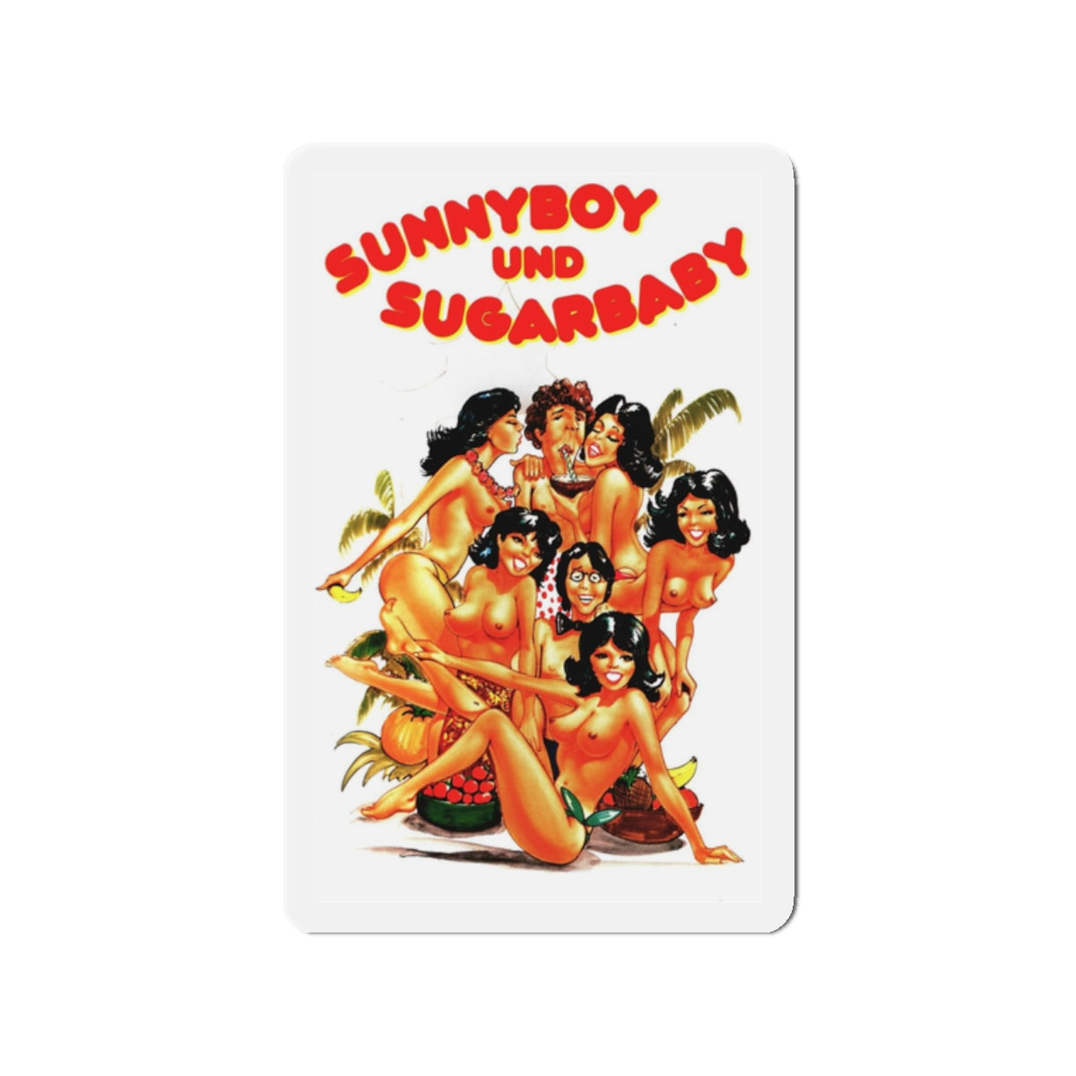 SUNNYBOY AND SUGAR BABY 1979 Movie Poster - Refrigerator Magnet-2" x 2"-The Sticker Space