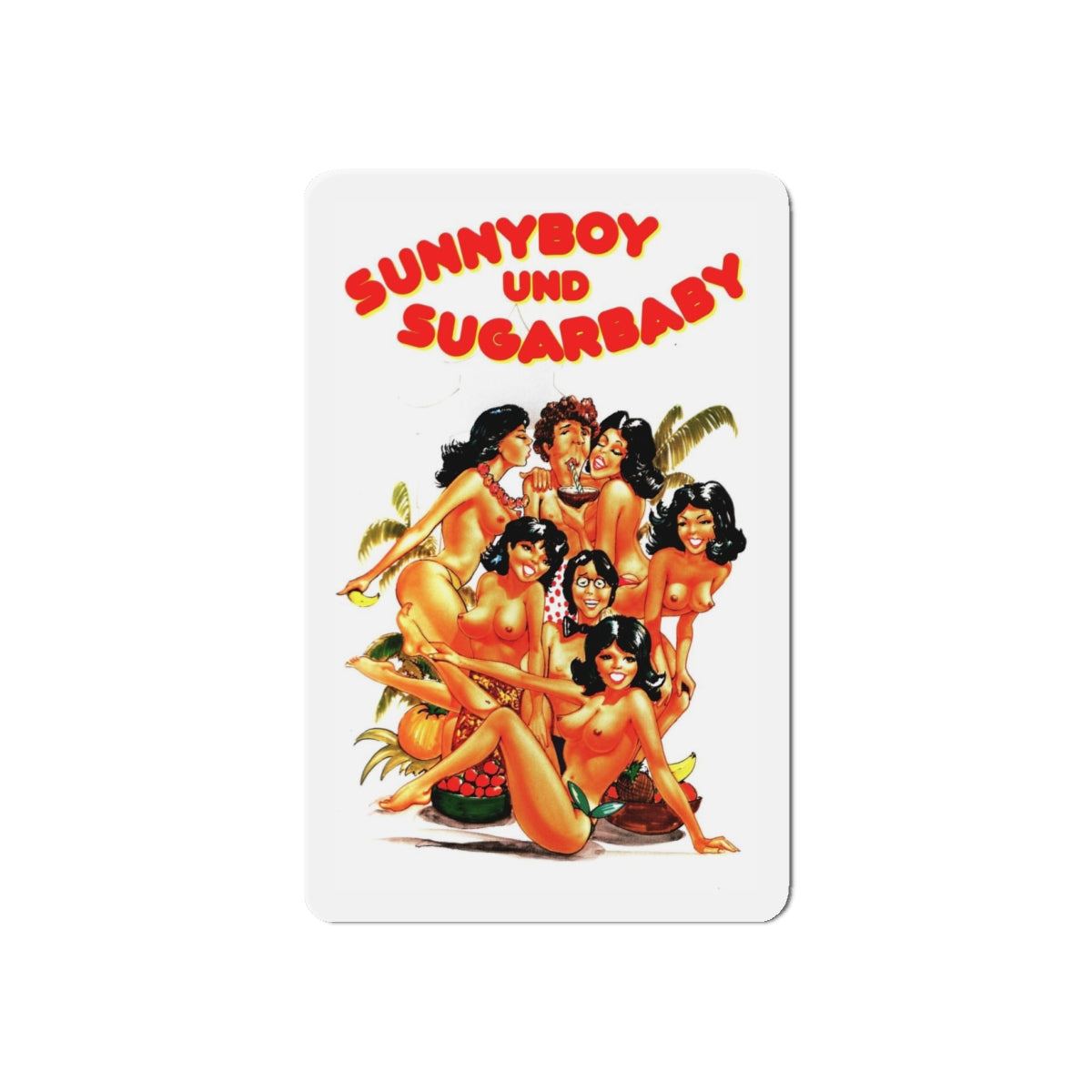 SUNNYBOY AND SUGAR BABY 1979 Movie Poster - Refrigerator Magnet-4" x 4"-The Sticker Space