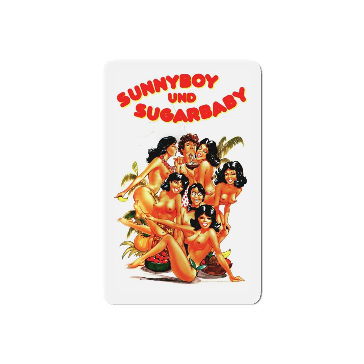 SUNNYBOY AND SUGAR BABY 1979 Movie Poster - Refrigerator Magnet-6" × 6"-The Sticker Space