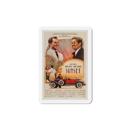 Sunset 1988 Movie Poster Die-Cut Magnet-5" x 5"-The Sticker Space