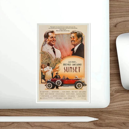 Sunset 1988 Movie Poster STICKER Vinyl Die-Cut Decal - The Sticker Space