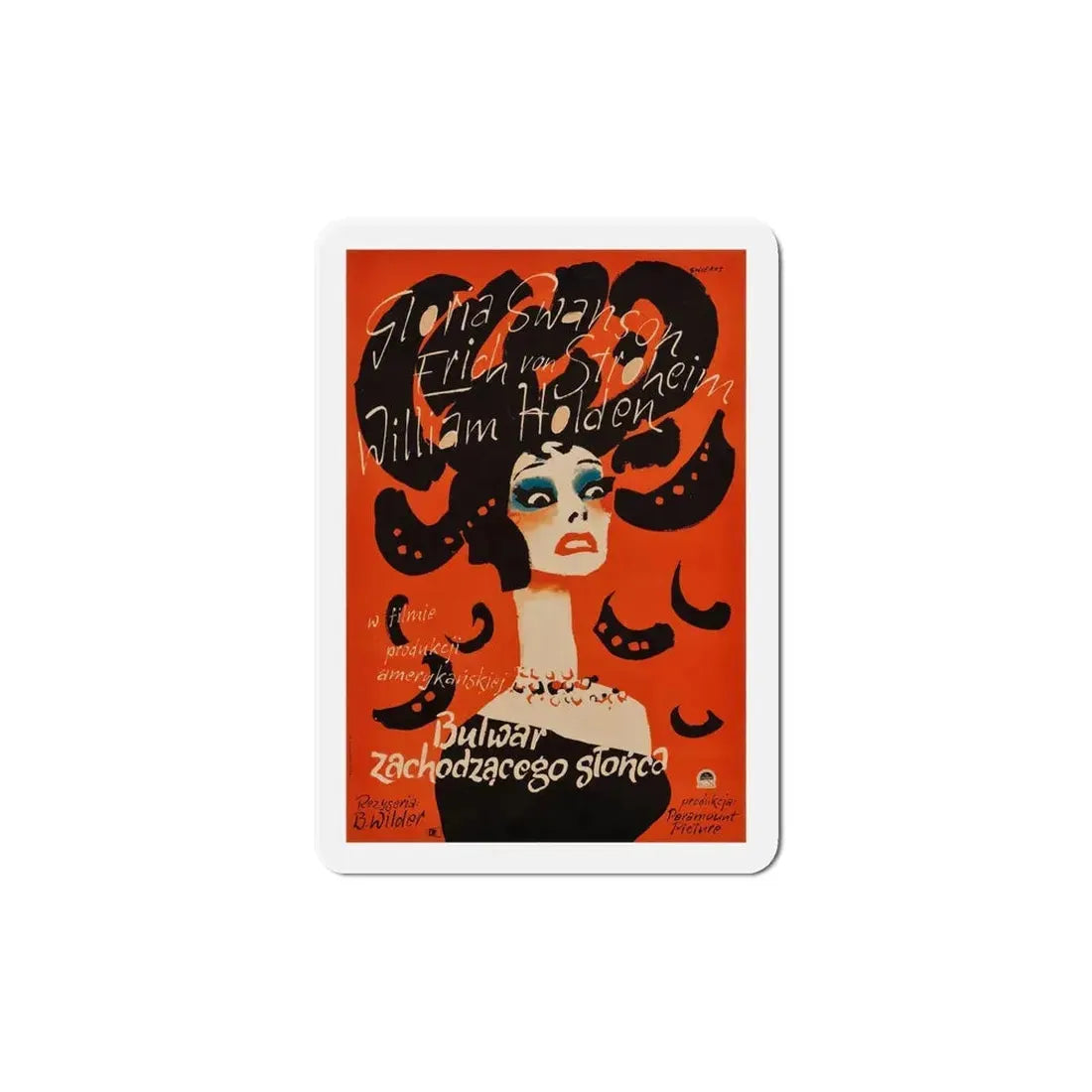 Sunset Boulevard 1950 Movie Poster Refrigerator Magnet 6 Inch - The Sticker Space