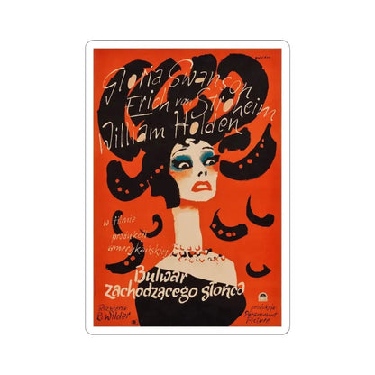 Sunset Boulevard 1950 Movie Poster - STICKER Vinyl Kiss-Cut Decal 4 Inch White - The Sticker Space