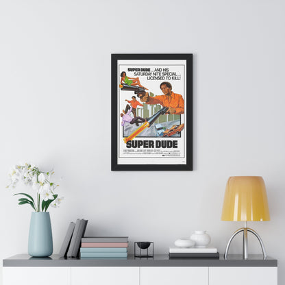 SUPER DUDE 1974 - Framed Movie Poster-The Sticker Space