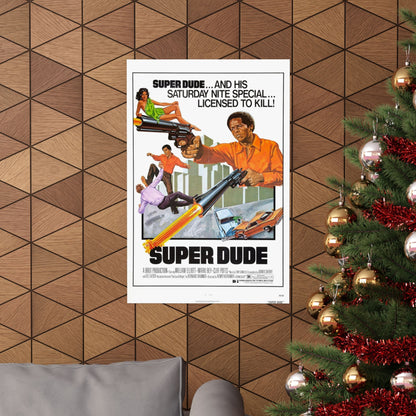 SUPER DUDE 1974 - Paper Movie Poster-The Sticker Space