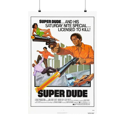 SUPER DUDE 1974 - Paper Movie Poster 20″ x 30″ Matte - The Sticker Space