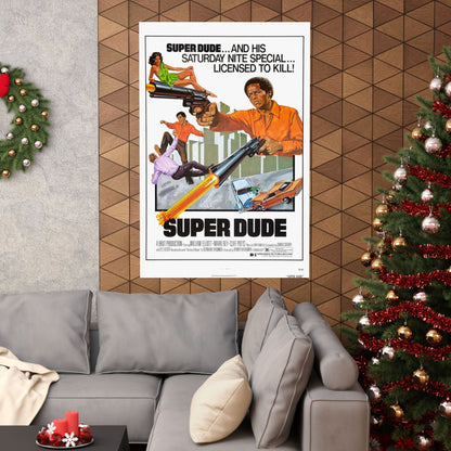 SUPER DUDE 1974 - Paper Movie Poster-The Sticker Space