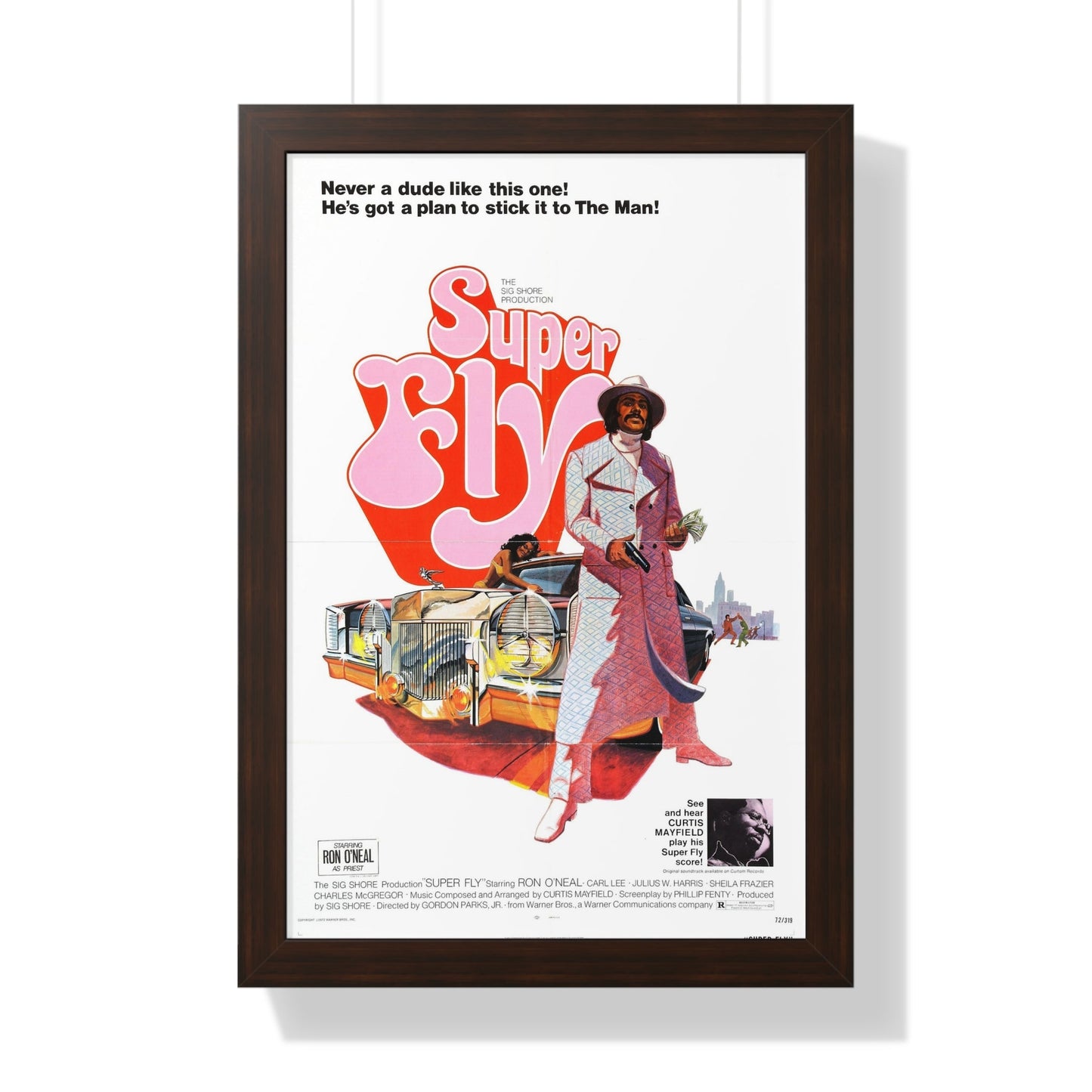 SUPER FLY 1972 - Framed Movie Poster-16″ x 24″-The Sticker Space