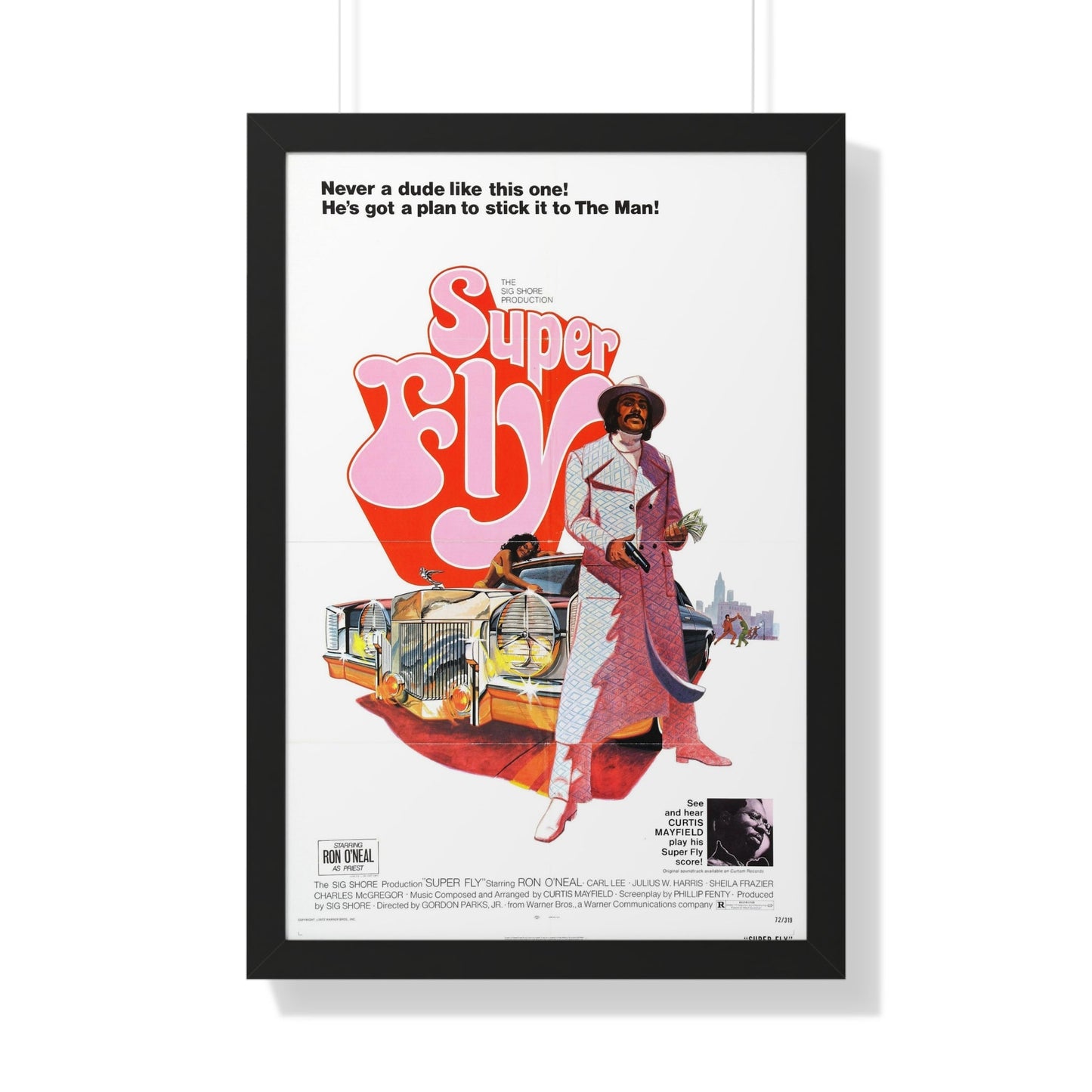 SUPER FLY 1972 - Framed Movie Poster-20" x 30"-The Sticker Space