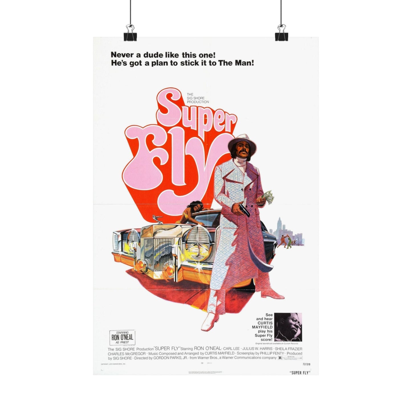 SUPER FLY 1972 - Paper Movie Poster-12″ x 18″-The Sticker Space