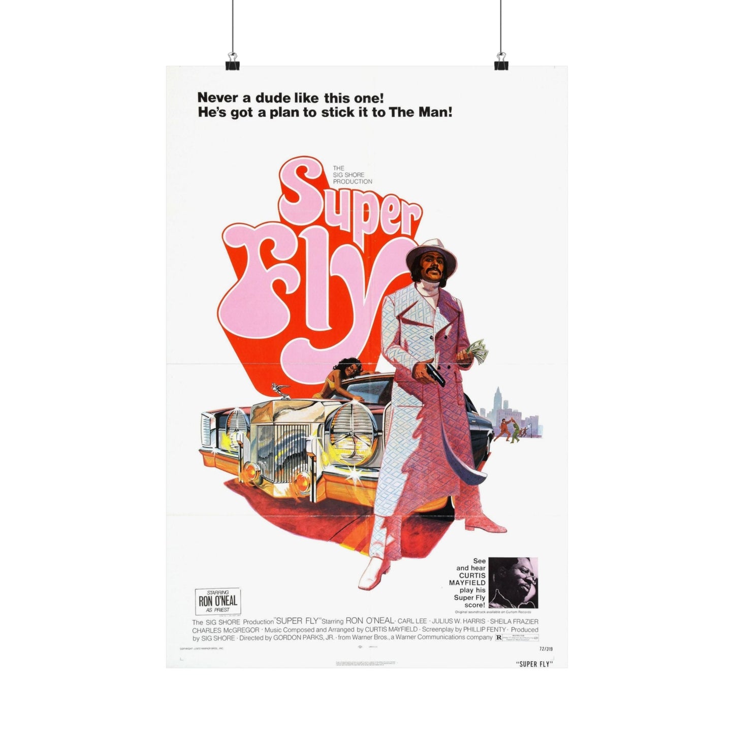 SUPER FLY 1972 - Paper Movie Poster-20″ x 30″-The Sticker Space