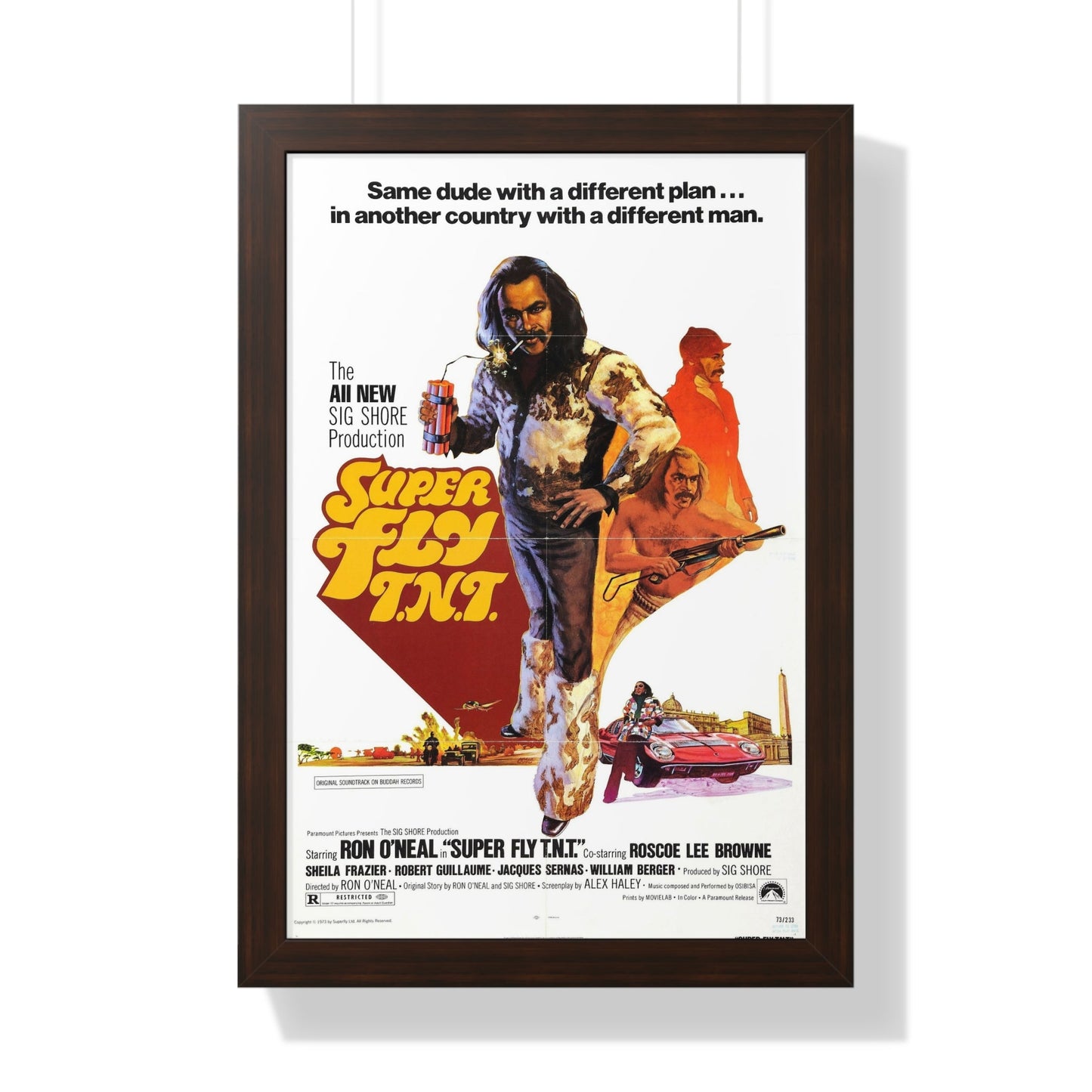 SUPER FLY T.N.T. 1973 - Framed Movie Poster-16″ x 24″-The Sticker Space