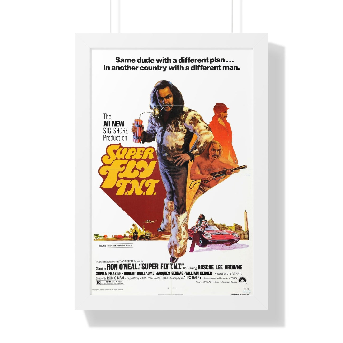 SUPER FLY T.N.T. 1973 - Framed Movie Poster-16″ x 24″-The Sticker Space