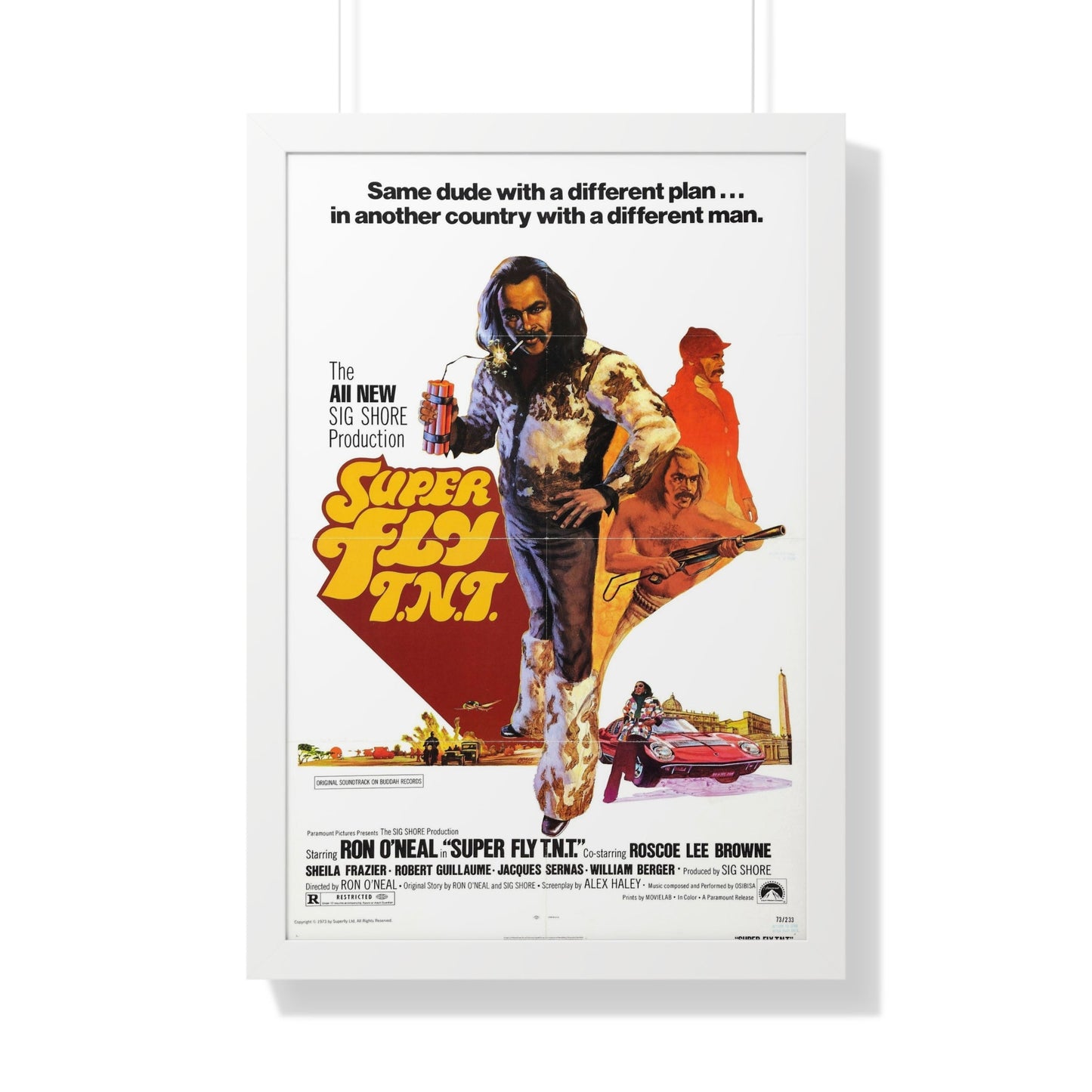 SUPER FLY T.N.T. 1973 - Framed Movie Poster-20" x 30"-The Sticker Space