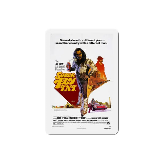 Super Fly TNT 1973 Movie Poster Refrigerator Magnet 2 Inch - The Sticker Space