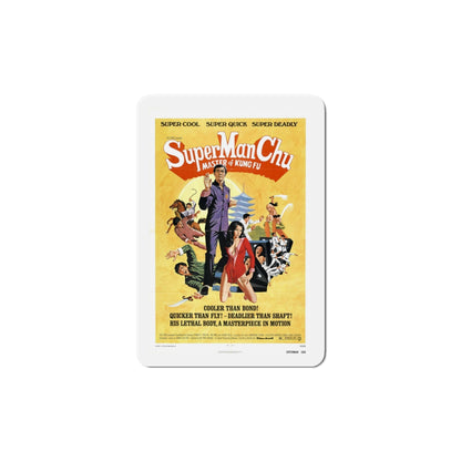 Super Man Chu 1975 Movie Poster Die-Cut Magnet-6 Inch-The Sticker Space