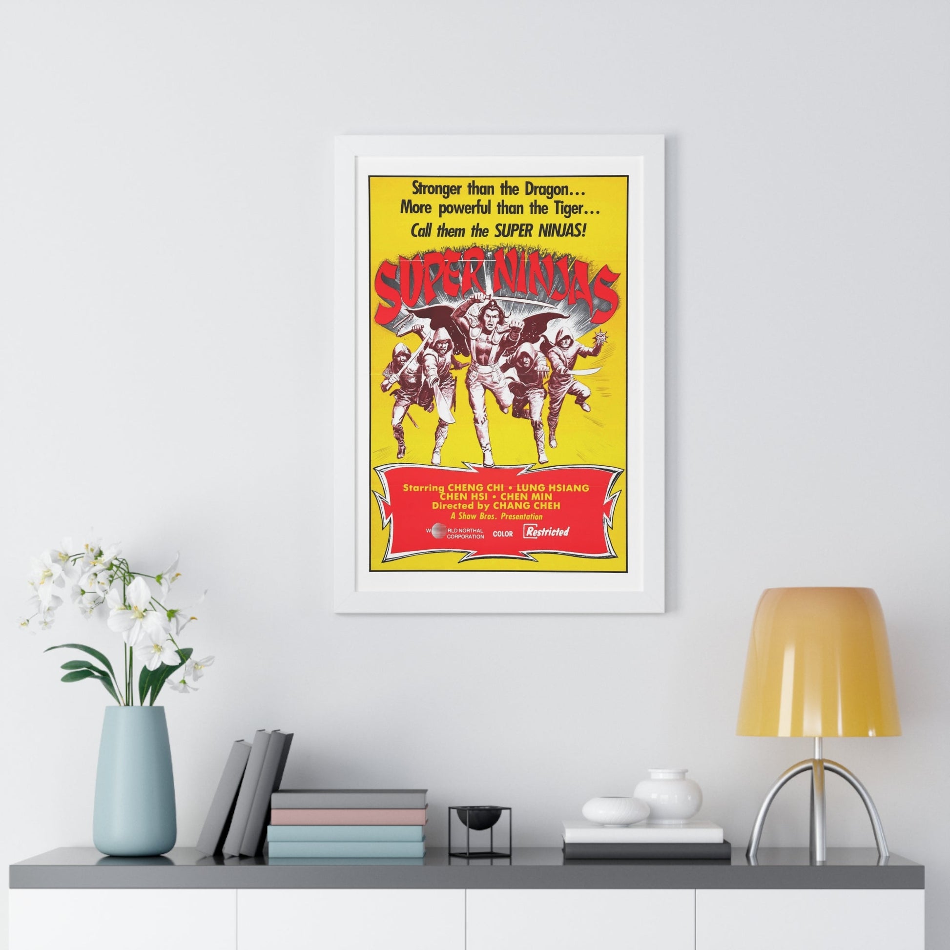 SUPER NINJAS 1982 - Framed Movie Poster-The Sticker Space