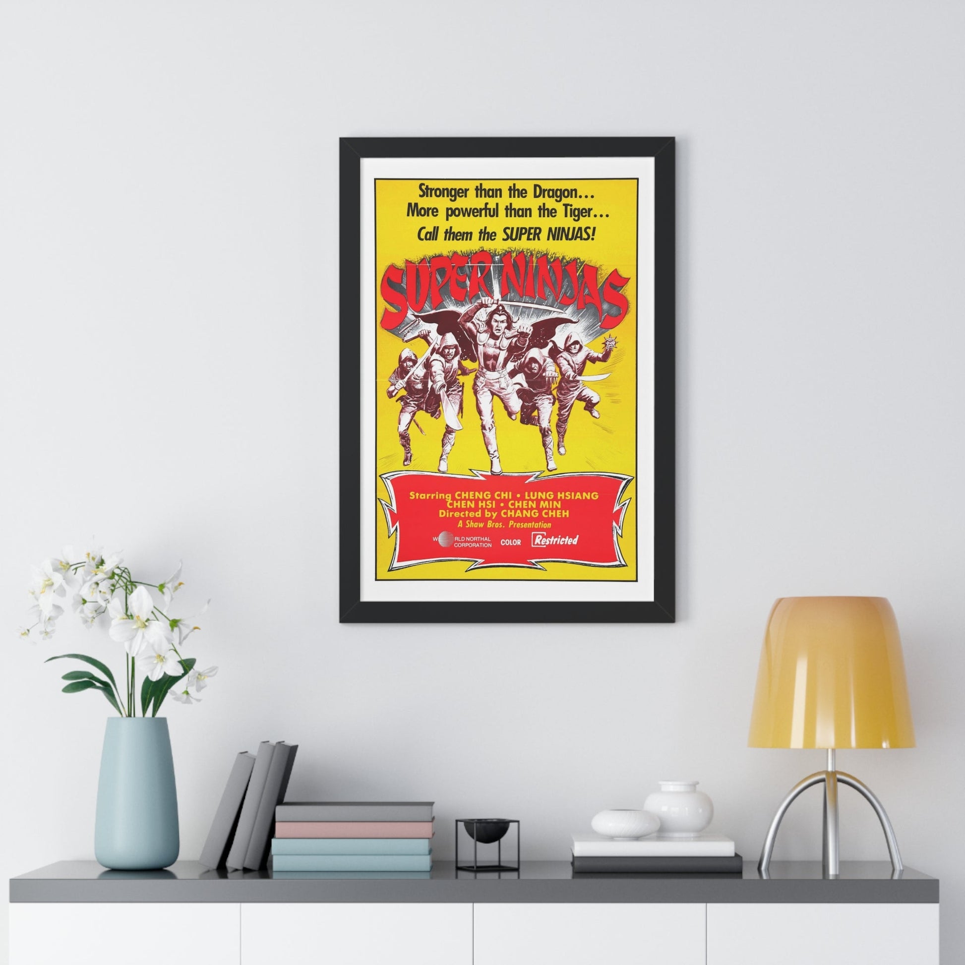 SUPER NINJAS 1982 - Framed Movie Poster-The Sticker Space