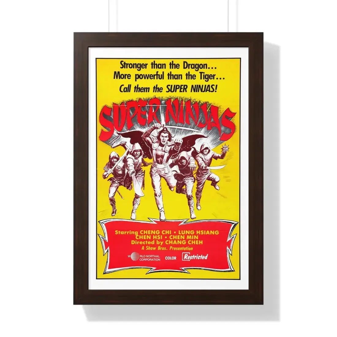 SUPER NINJAS 1982 - Framed Movie Poster - The Sticker Space