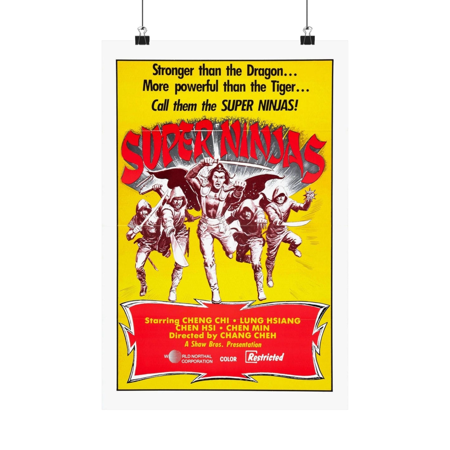 SUPER NINJAS 1982 - Paper Movie Poster-12″ x 18″-The Sticker Space