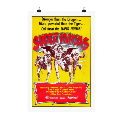 SUPER NINJAS 1982 - Paper Movie Poster-12″ x 18″-The Sticker Space