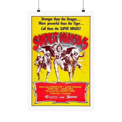 SUPER NINJAS 1982 - Paper Movie Poster 16″ x 24″ Matte - The Sticker Space
