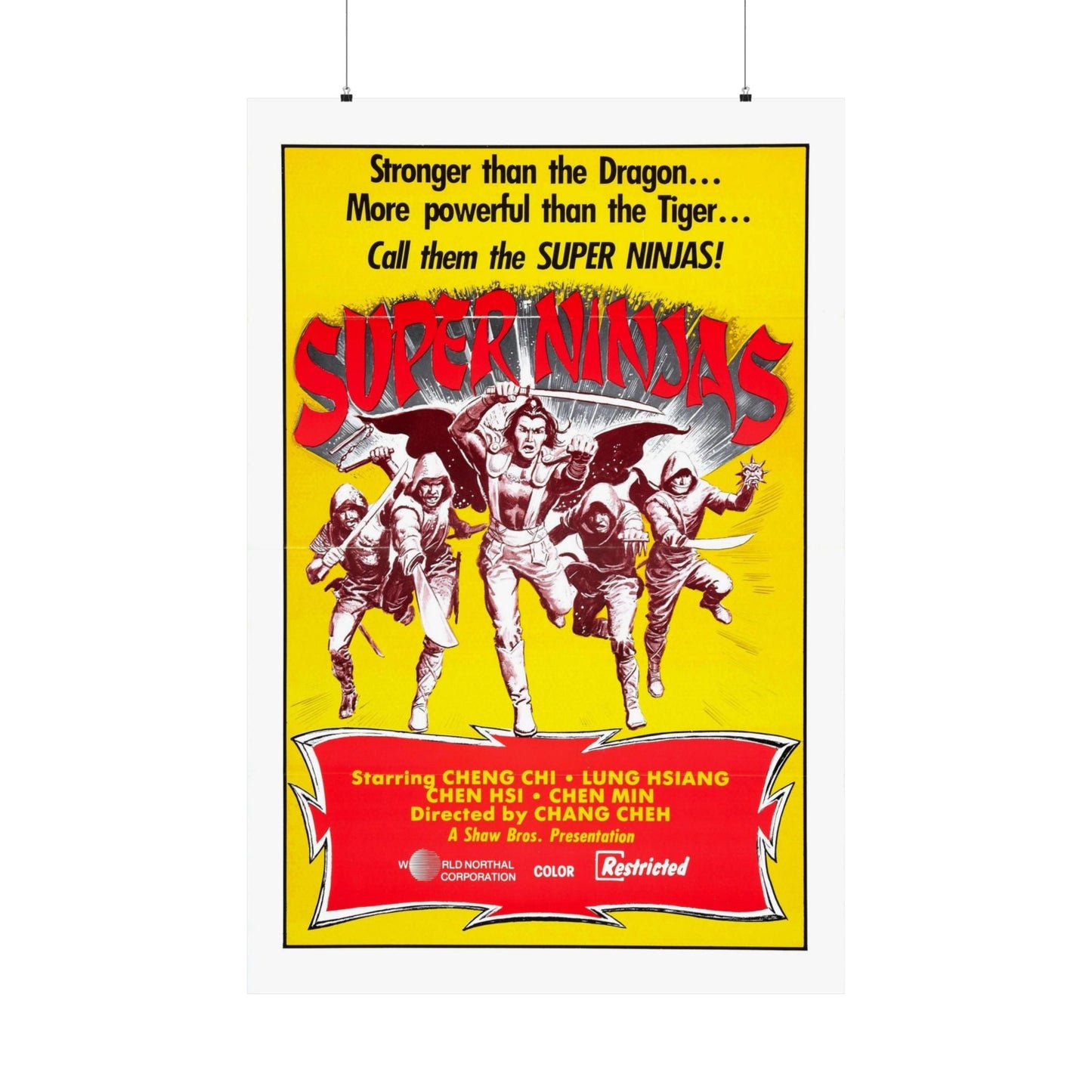 SUPER NINJAS 1982 - Paper Movie Poster-36" x 54"-The Sticker Space