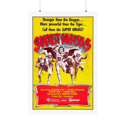 SUPER NINJAS 1982 - Paper Movie Poster 36" x 54" Matte - The Sticker Space