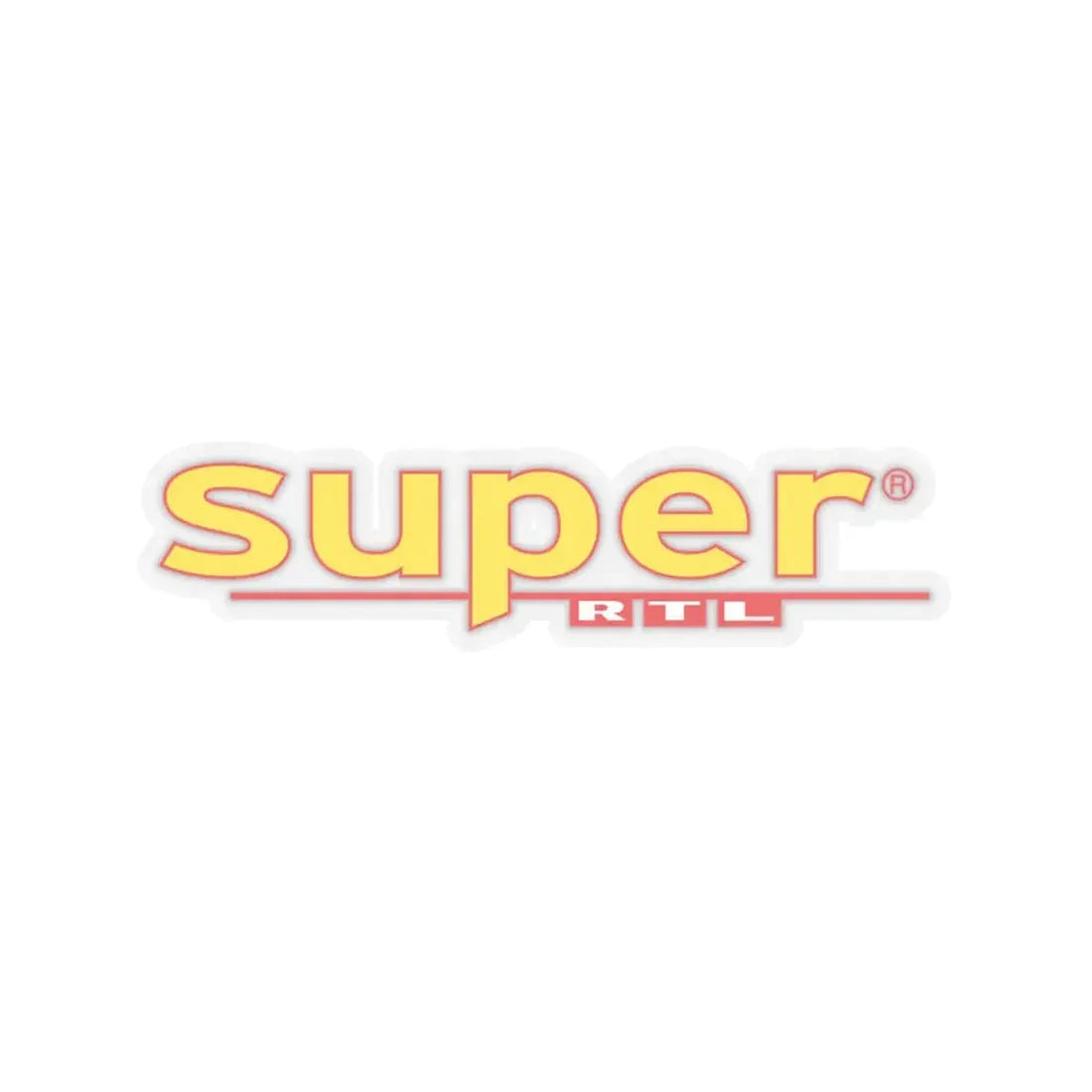 Super RTL (1997) (Logo) STICKER Vinyl Kiss-Cut Decal 3 Inch Transparent - The Sticker Space
