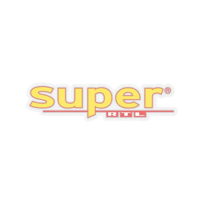 Super RTL (1997) (Logo) STICKER Vinyl Kiss-Cut Decal 4 Inch Transparent - The Sticker Space