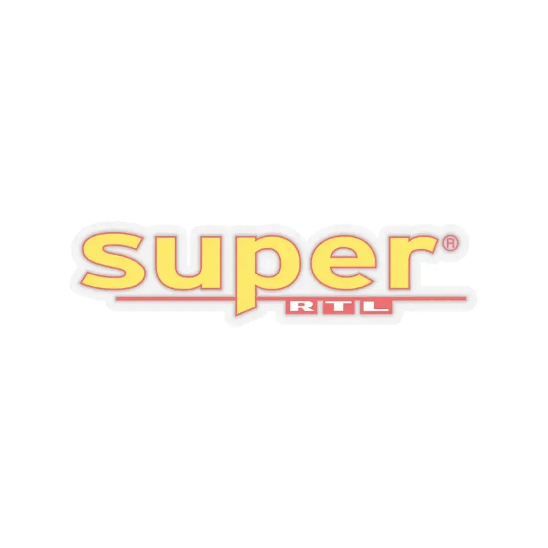 Super RTL (1997) (Logo) STICKER Vinyl Kiss-Cut Decal 6 Inch Transparent - The Sticker Space