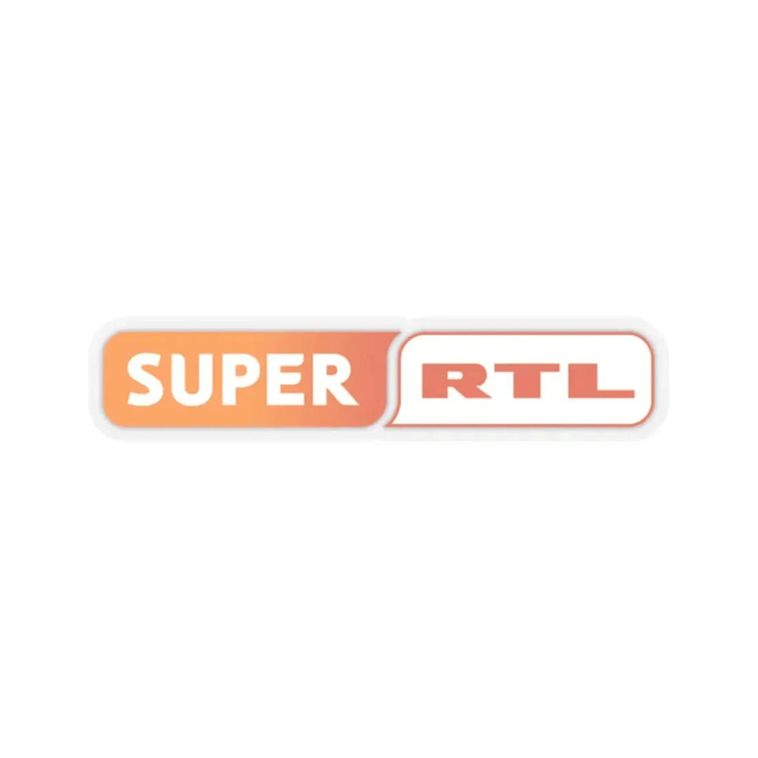 Super RTL (2008) (Logo) STICKER Vinyl Kiss-Cut Decal 2 Inch Transparent - The Sticker Space