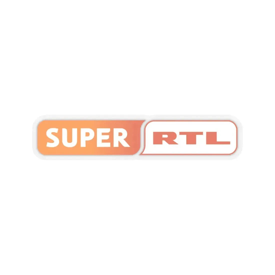 Super RTL (2008) (Logo) STICKER Vinyl Kiss-Cut Decal 3 Inch Transparent - The Sticker Space