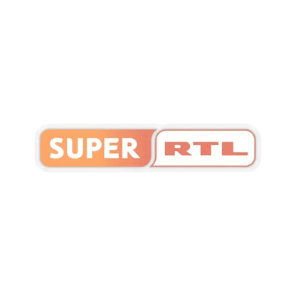 Super RTL (2008) (Logo) STICKER Vinyl Kiss-Cut Decal 3 Inch Transparent - The Sticker Space