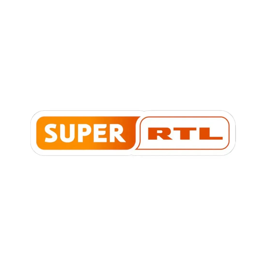 Super RTL (2008) (Logo) STICKER Vinyl Kiss-Cut Decal 3 Inch White - The Sticker Space