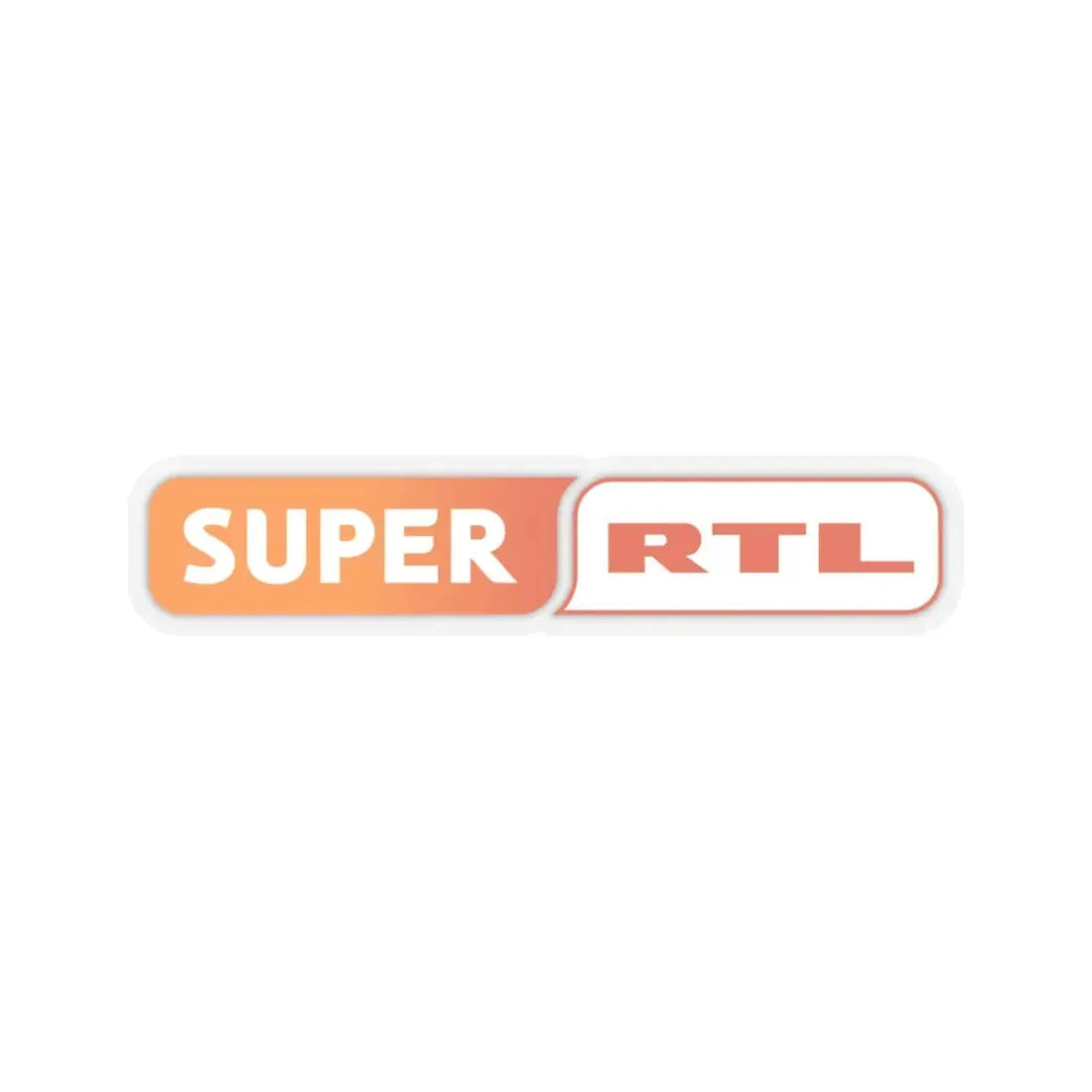 Super RTL (2008) (Logo) STICKER Vinyl Kiss-Cut Decal 4 Inch Transparent - The Sticker Space