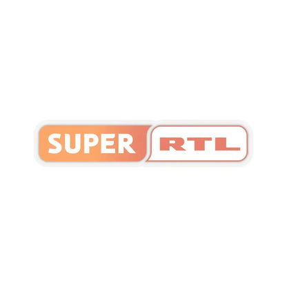 Super RTL (2008) (Logo) STICKER Vinyl Kiss-Cut Decal 4 Inch Transparent - The Sticker Space