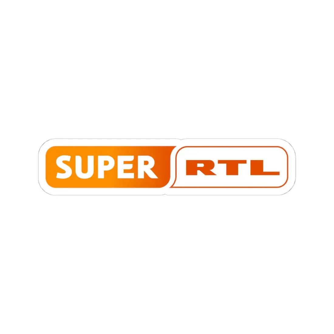 Super RTL (2008) (Logo) STICKER Vinyl Kiss-Cut Decal 4 Inch White - The Sticker Space