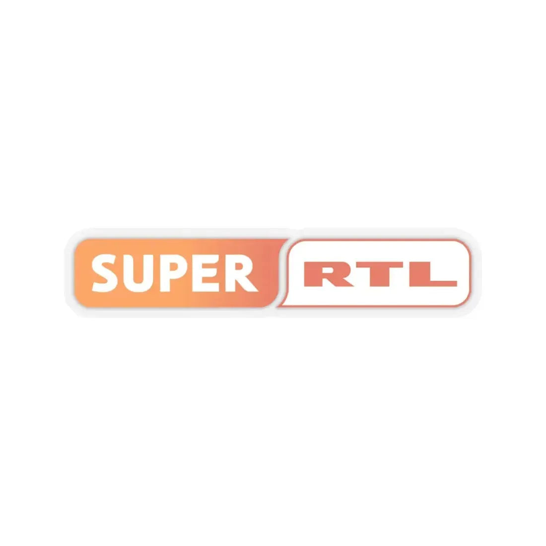 Super RTL (2008) (Logo) STICKER Vinyl Kiss-Cut Decal 6 Inch Transparent - The Sticker Space