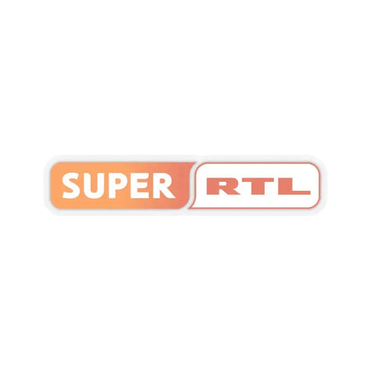 Super RTL (2008) (Logo) STICKER Vinyl Kiss-Cut Decal 6 Inch Transparent - The Sticker Space