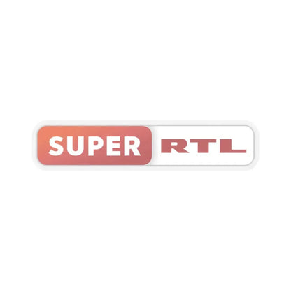 Super RTL (2013) (Logo) STICKER Vinyl Kiss-Cut Decal 4 Inch Transparent - The Sticker Space