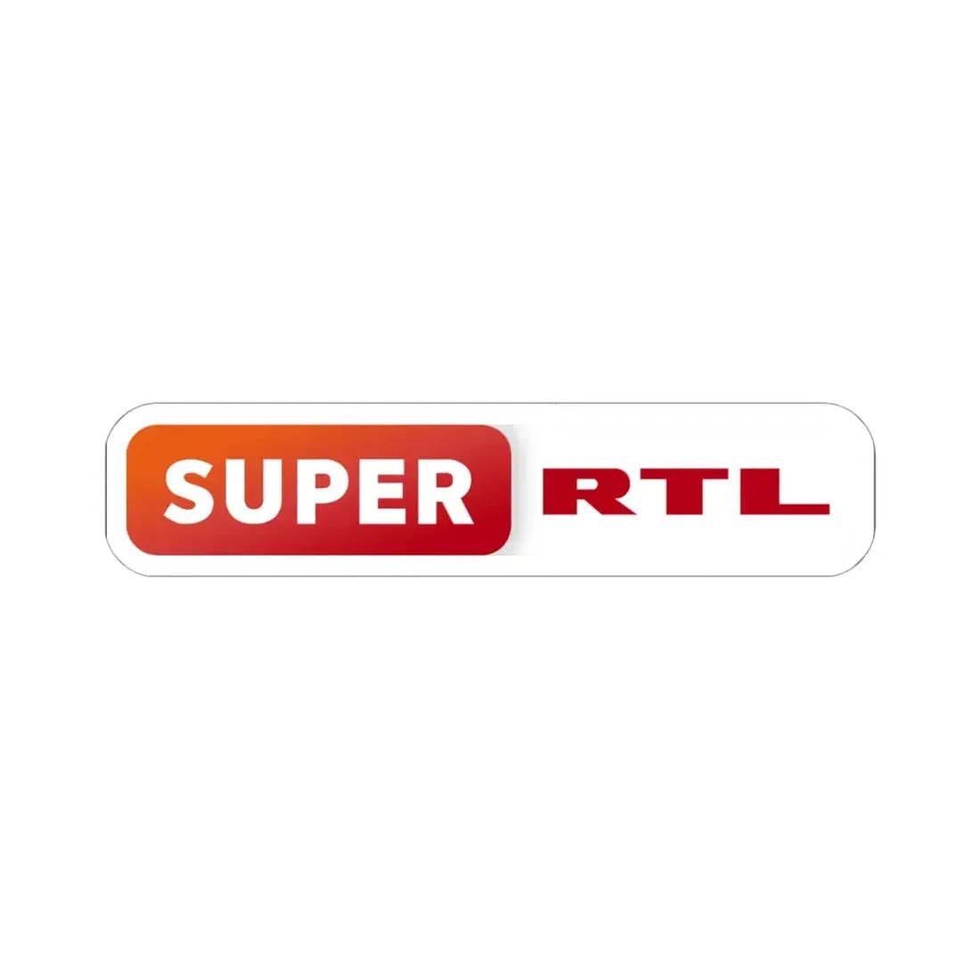 Super RTL (2013) (Logo) STICKER Vinyl Kiss-Cut Decal 6 Inch White - The Sticker Space