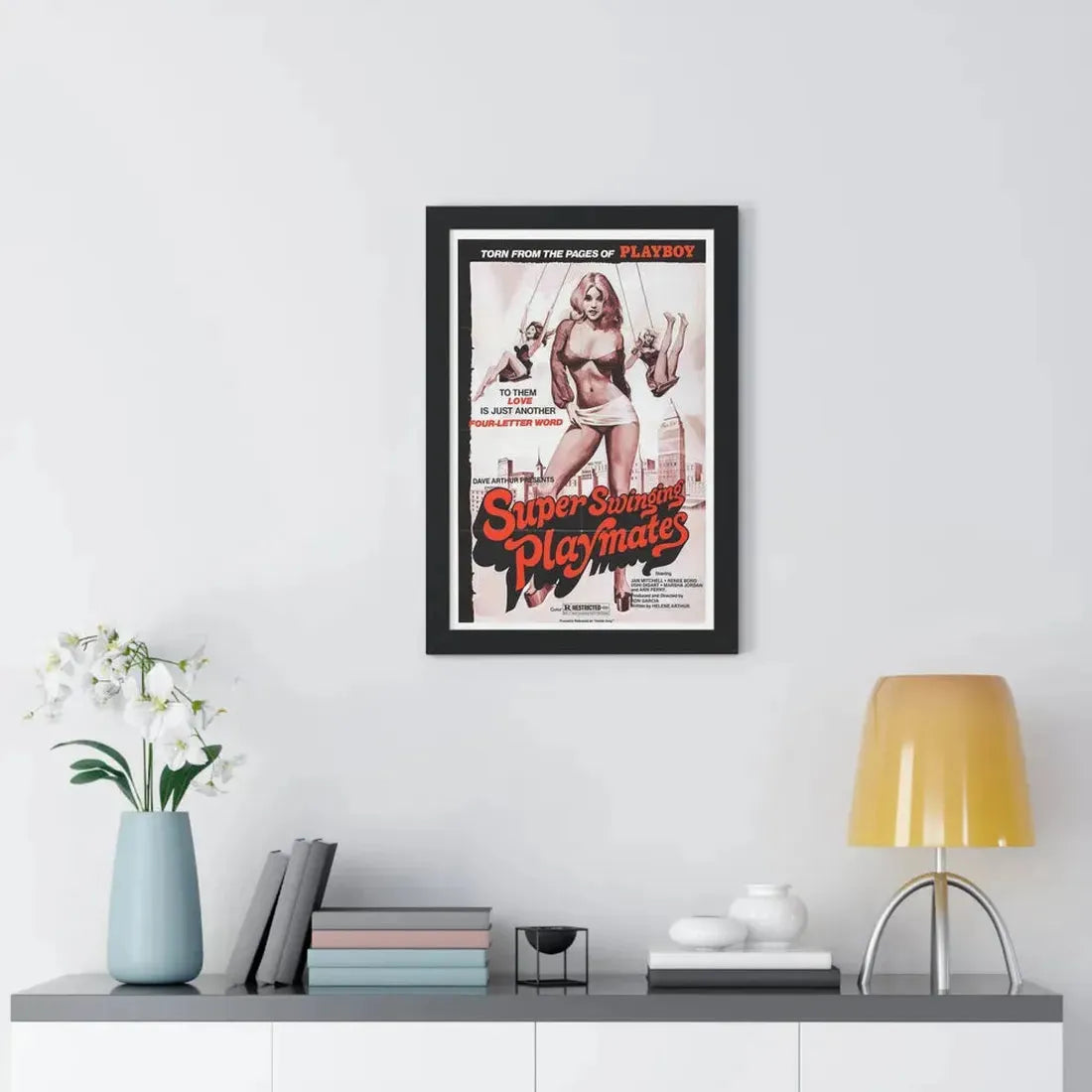 SUPER SWINGING PLAYMATES (INSIDE AMY) 1974 - Framed Movie Poster - The Sticker Space