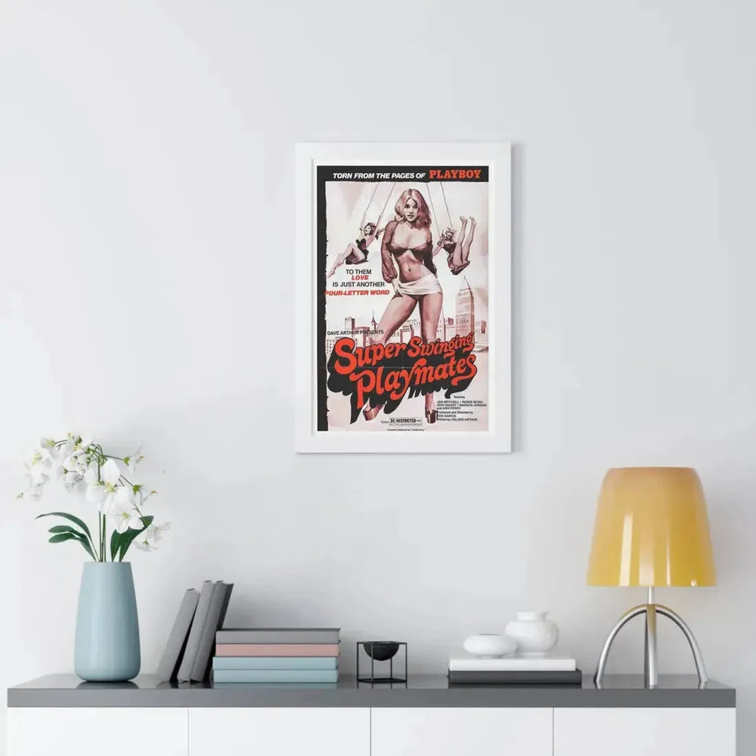 SUPER SWINGING PLAYMATES (INSIDE AMY) 1974 - Framed Movie Poster - The Sticker Space