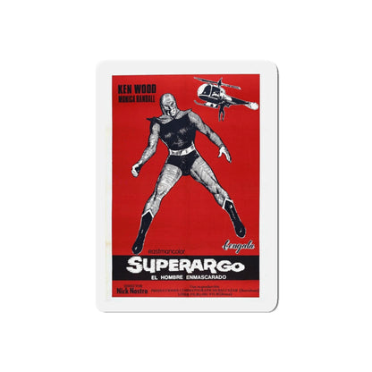 SUPERARGO VS DIABOLICUS (4) 1966 Movie Poster - Refrigerator Magnet-5" x 5"-The Sticker Space