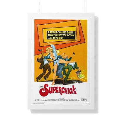SUPERCHICK 1973 - Framed Movie Poster 20" x 30" White - The Sticker Space